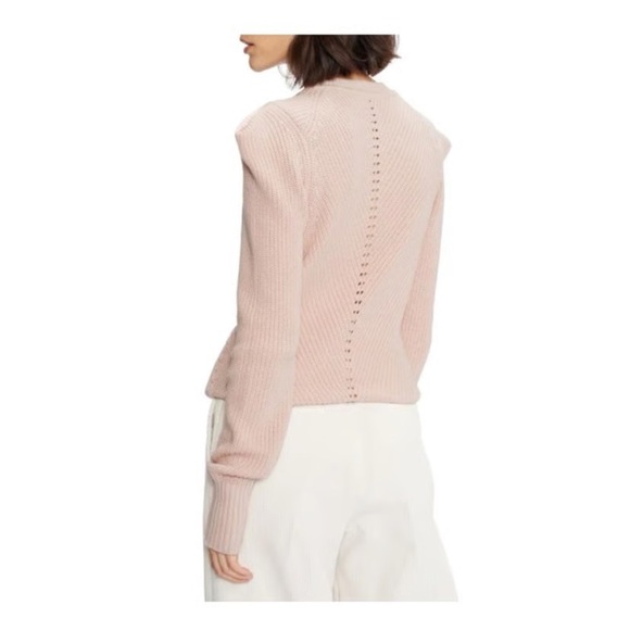 Ted Baker Sunnie Shaker Stitch Sweater Light Pink Women’s Size 14 NWT $92 - Picture 3 of 8